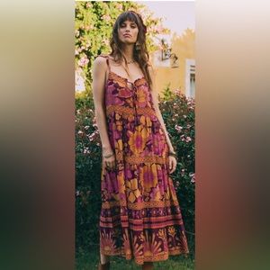 Nine Lives Bazaar Fluer Dress in Royale